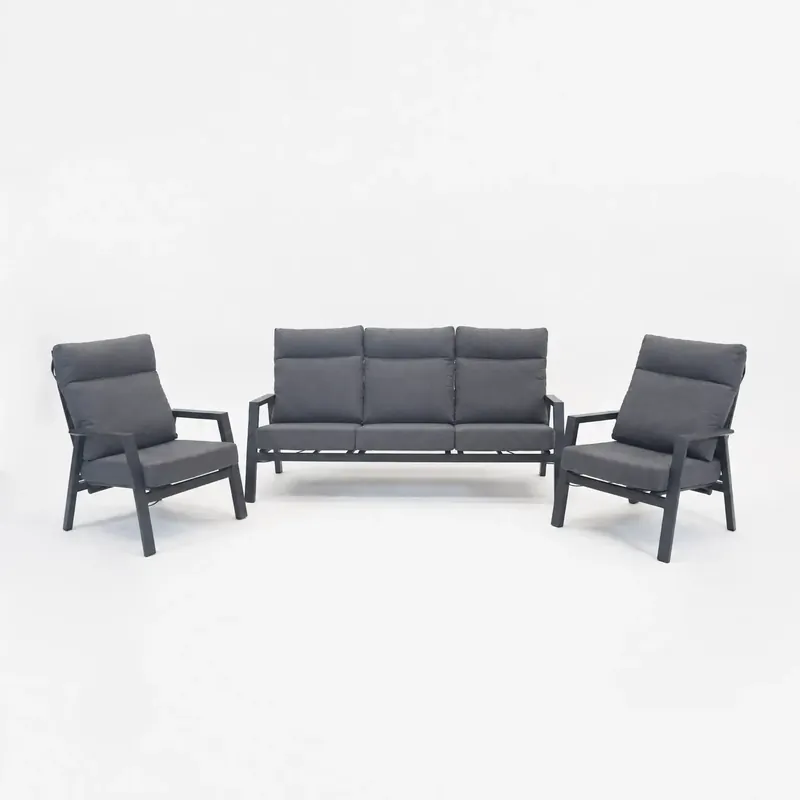 Beperkt Aanbod 3-delige loungeset Ohio antraciet