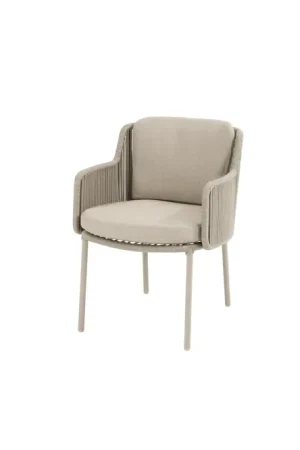 Bernini dining stoel latte incl. 2 kussens Lage Kosten