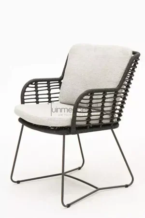 Bestseller Fabrice dining chair Anthracite/Anthracite with 2 cushions