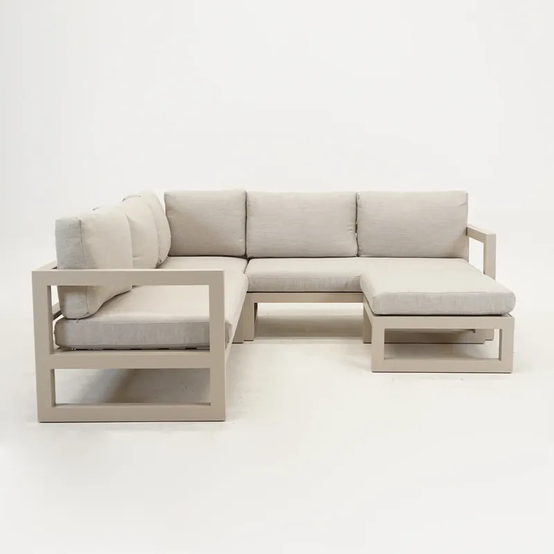 Koop Vandaag Vita Grosso loungeset hoekbank Beige 4-delig