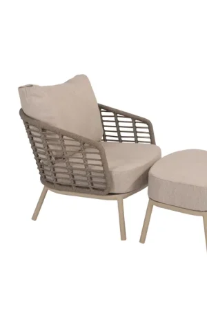 Beperkte Voorraad Puglia low dining chair incl. voetenbank