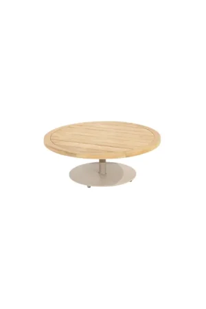 Volta teak salontafel centrale poot latte 80 cm. Ø (H 30) Goedkoop