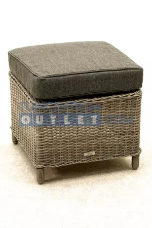 Voetenbank Ibiza L45B45cm wicker Nieuw