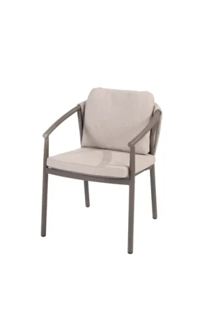 Barolo dining chair terre with 2 cushions Favoriet