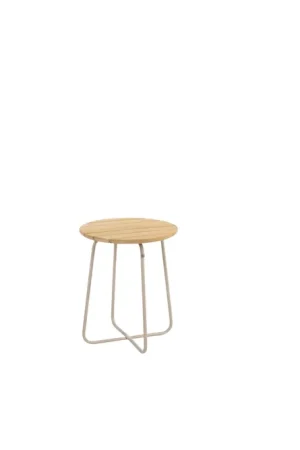 Beste Prijs Verdi bijzettafel teak 45 cm. Ø (H 55) latte