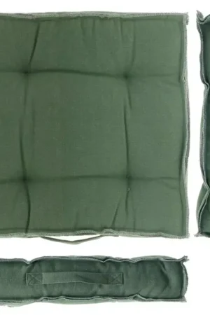 Boxkussen rib l45b45h8cm groen Rechtstreeks Van De Fabrikant