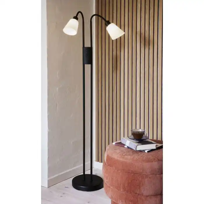 Betaalbaar Nordlux MOLLI Staande lamp Zwart, 2-lichts