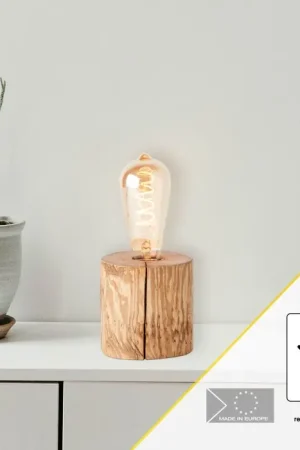Alleen Vandaag Brilliant Trabo Tafellamp Hout licht, 1-licht