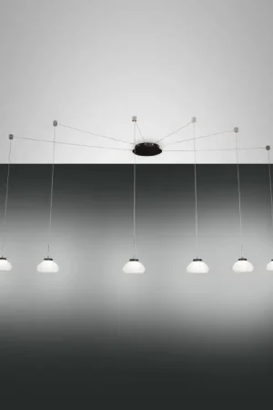Betaalbaar Fabas Luce Arabella Hanglamp LED Zwart, 6-lichts