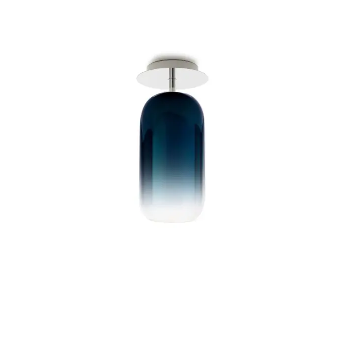 Artemide Gople Mini Plafondlamp Aluminium, 1-licht Direct Verzonden