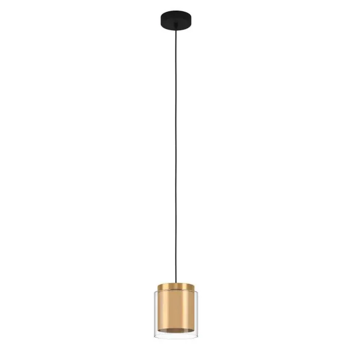Eglo-Leuchten LAGUNITAS Hanglamp Goud, Messing, Zwart, 1-licht Nu Kopen