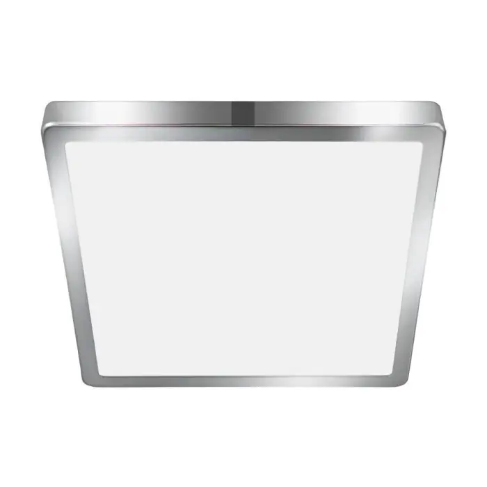 Eglo-Leuchten FUEVA Plafondpaneel LED Chroom, 1-licht Gratis Retour