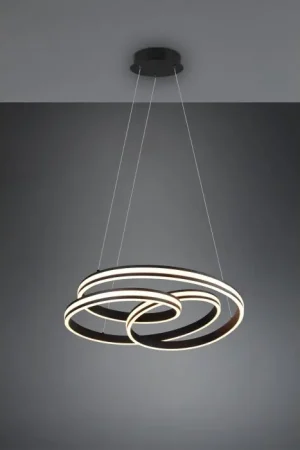 Beperkt Aanbod Trio-Leuchten Yara Hanglamp LED Zwart, 1-licht