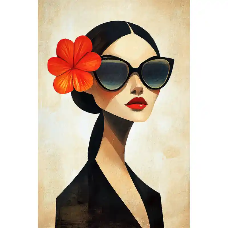 Favoriet Vrouw in Abstract illustratie