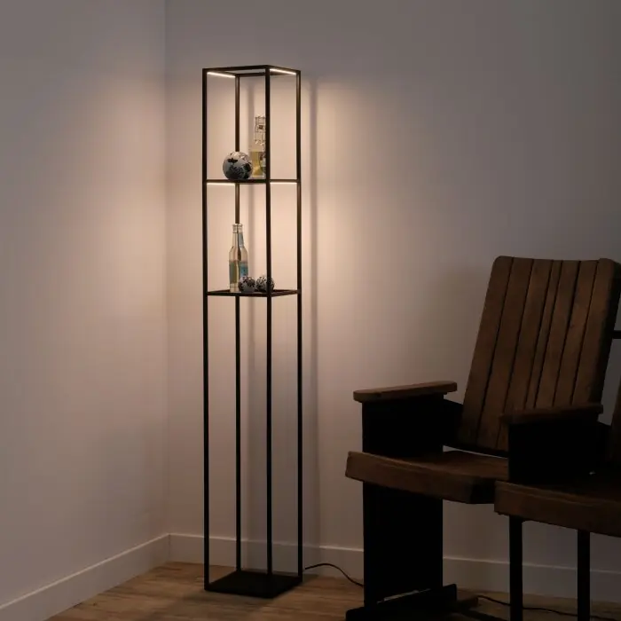 Betrouwbaar Paul-Neuhaus CONTURA Staande lamp LED Zwart, 4-lichts