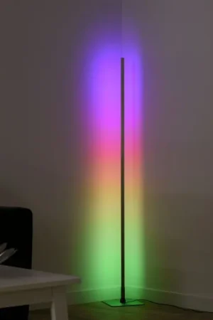 Aanbieding Leuchten-Direkt HENRY Staande lamp LED Staal geborsteld, 1-licht, Afstandsbediening, Kleurwisselaar