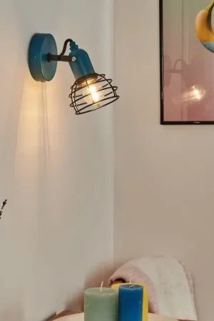 Actieprijs Builako Muurlamp Blauw, Zwart, 1-licht