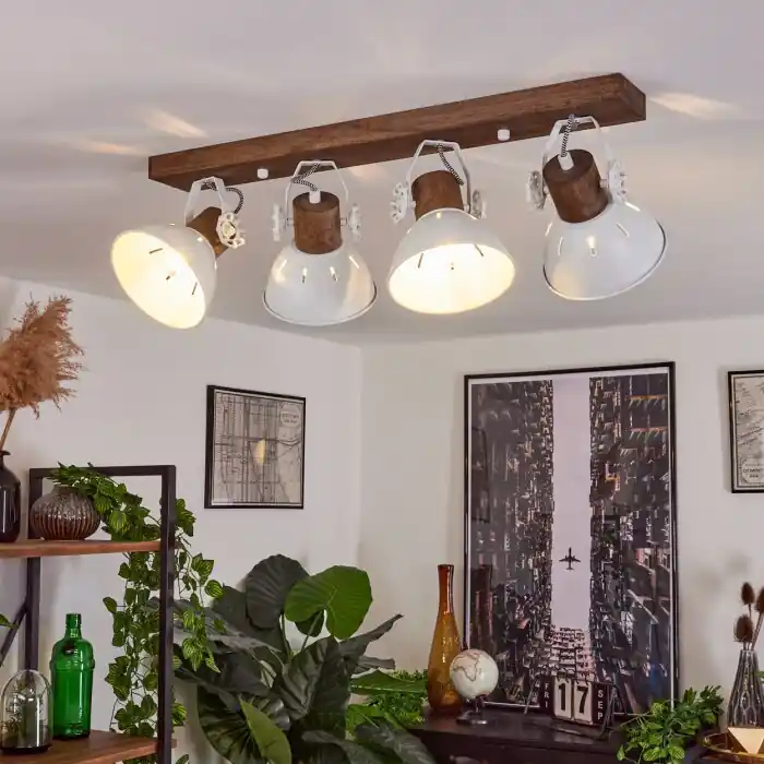 Gereduceerde Prijs Orny Plafondlamp Hout donker, 4-lichts