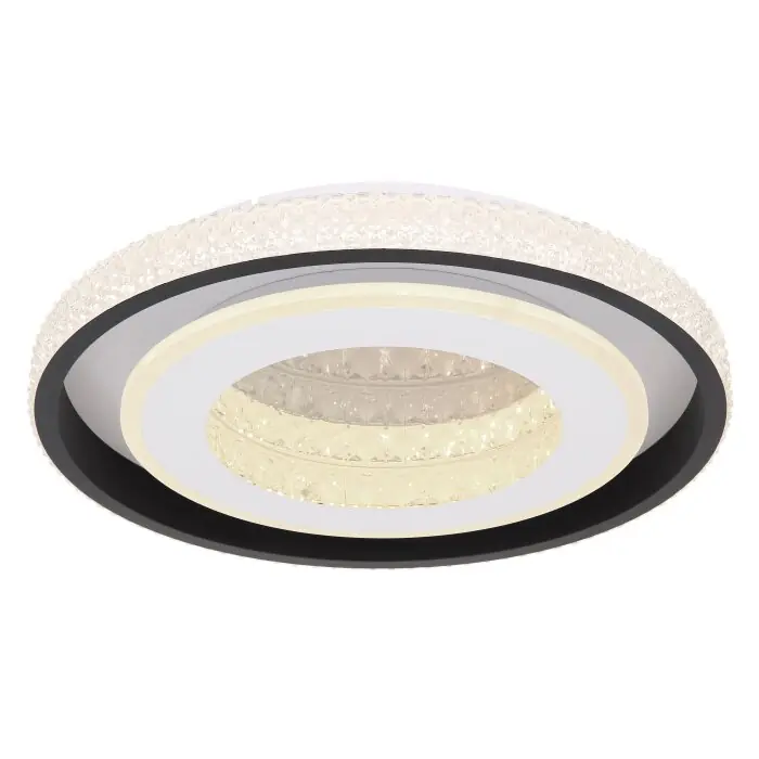 Globo LUCKY Plafondlamp LED Zwart, Wit, 1-licht, Afstandsbediening Uitverkoop