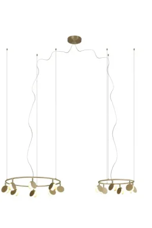 Bestel Nu Mantra SHELL Hanglamp LED Goud, 14-lichts