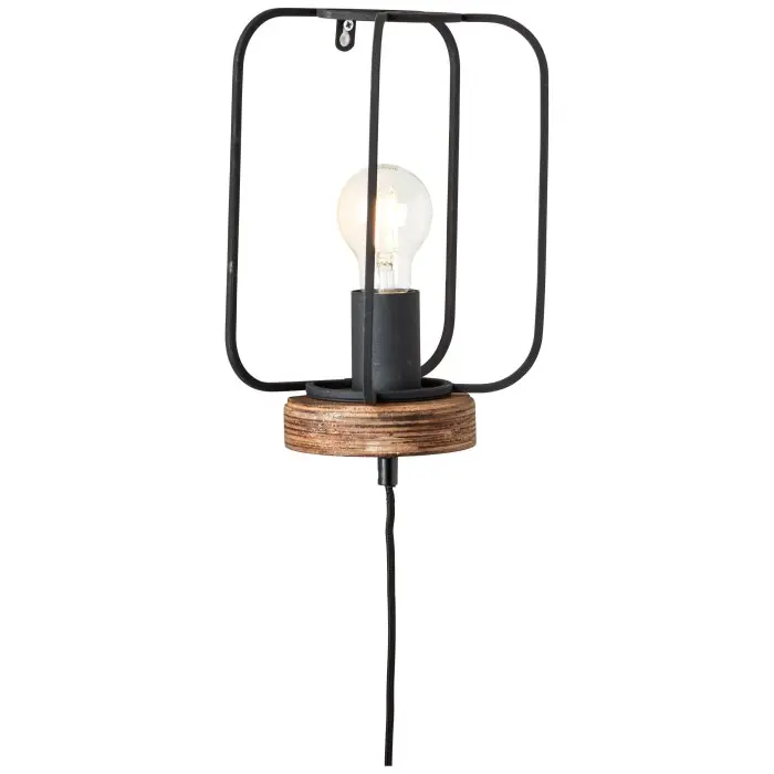 Actieprijs Brilliant-Leuchten Tosh Muurlamp Hout donker, 1-licht