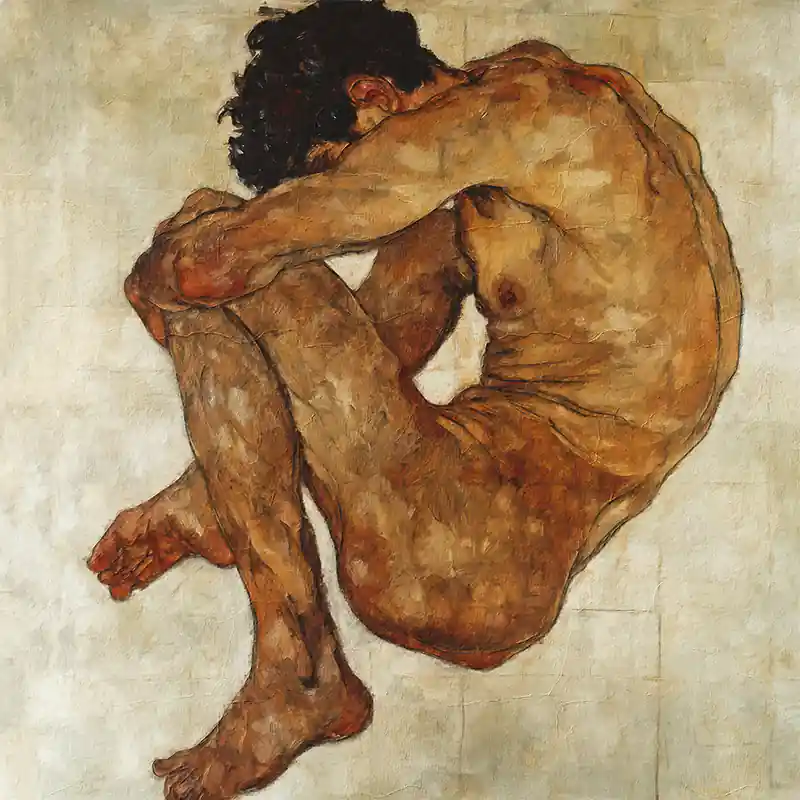 Shop Nu Eenzaamheid II - Egon Schiele ( inspiratie)