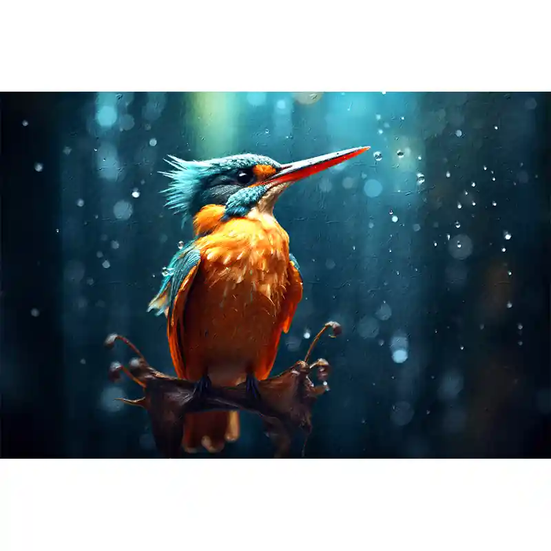 Gecertificeerd Schilderij IJsvogel