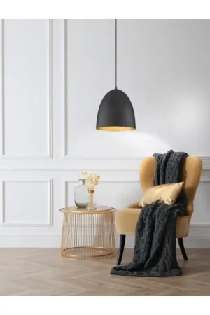 Favoriet Fischer-Honsel Mylon Hanglamp Zwart, 1-licht
