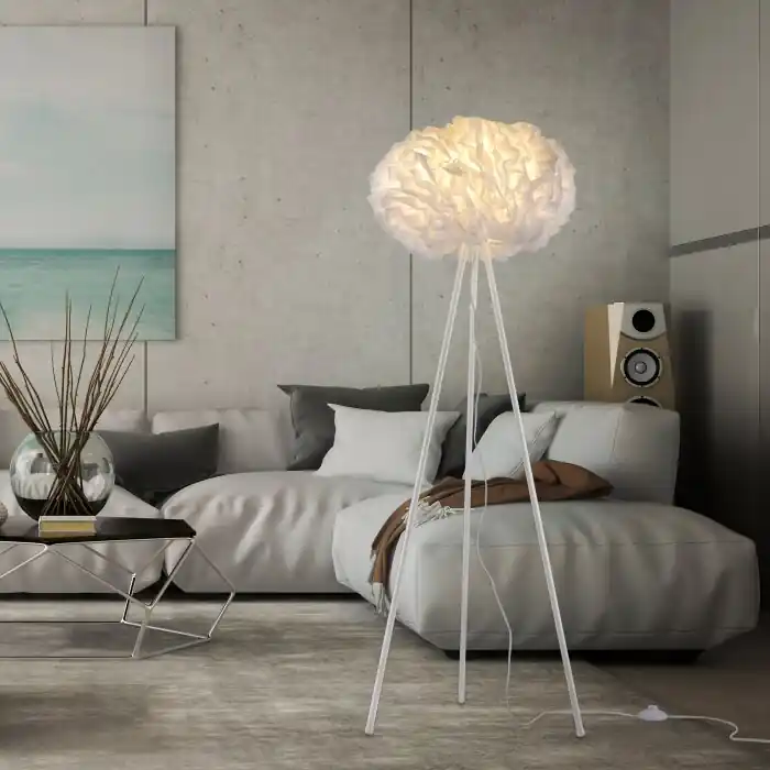 Leuchten-Direkt LOLASMART-NAOMI Staande lamp LED Wit, 1-licht, Afstandsbediening, Kleurwisselaar Flitsaanbieding