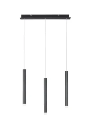 Bestel Nu Leuchten-Direkt BRUNO Hanglamp LED Zwart, 3-lichts