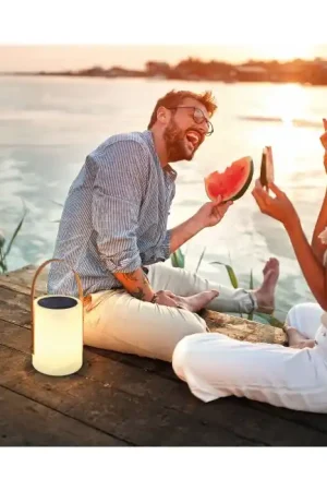 FHL-easy Bari Tafellamp voor buiten LED Wit, 1-licht, Afstandsbediening, Kleurwisselaar Laatste Versie
