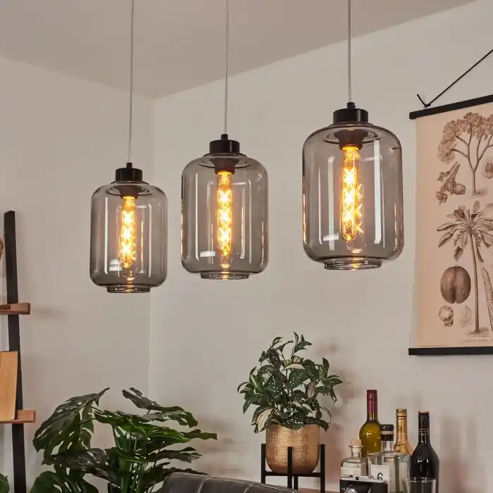 Aanbieding Chiedent Hanglamp Zwart, 3-lichts