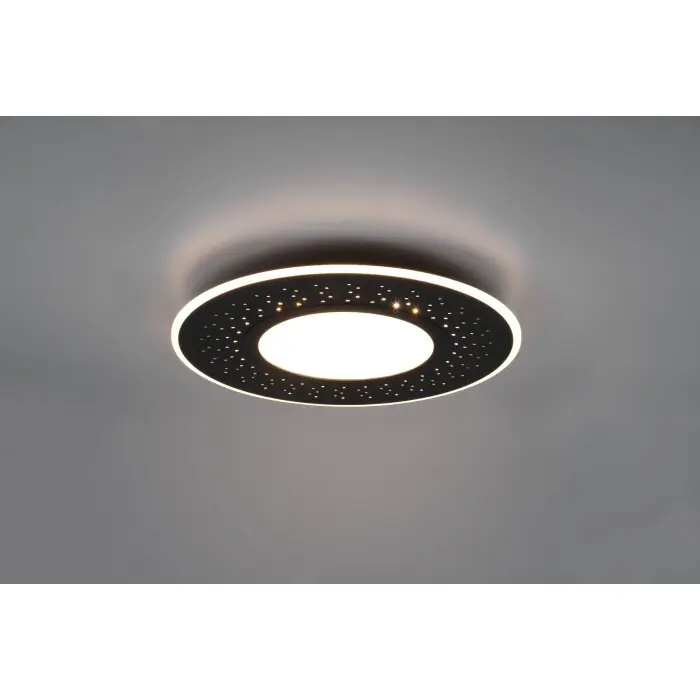 Trio-Leuchten Verus Plafondlamp LED Zwart, 1-licht, Afstandsbediening Lage Kosten