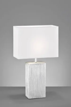 Shop Nu Fischer-Honsel Flens Tafellamp Zilver, 1-licht