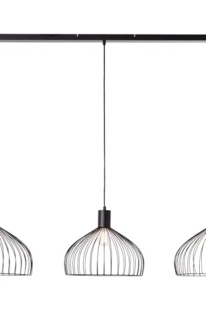 Veilige Betaling Brilliant Blacky Hanglamp Zwart, 3-lichts