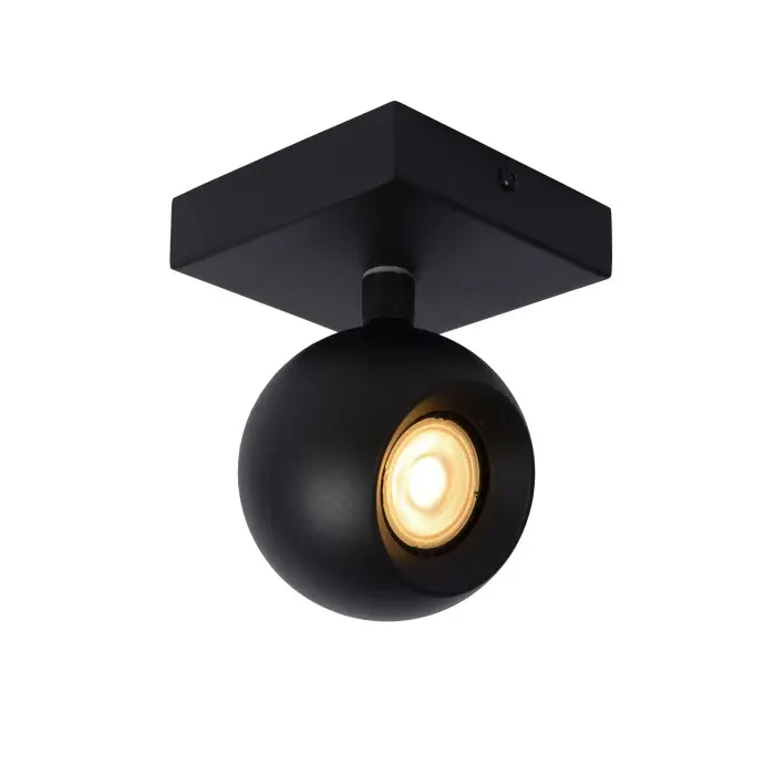 Lucide FAVORI Plafondlamp Zwart, 1-licht Beperkt Aanbod