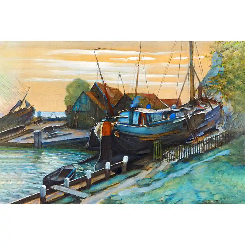 Nu Kopen Drydock at Durgerdam - Piet Mondriaan