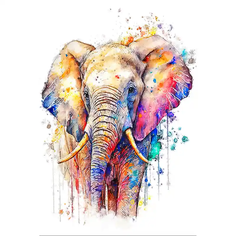 Merkproduct Gekleurde Olifant