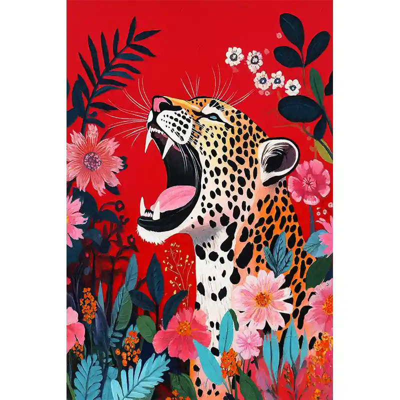 Seizoensaanbieding Leopard illustratie