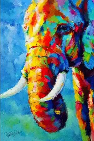 Rechtstreeks Van De Fabrikant Olifant in kleur