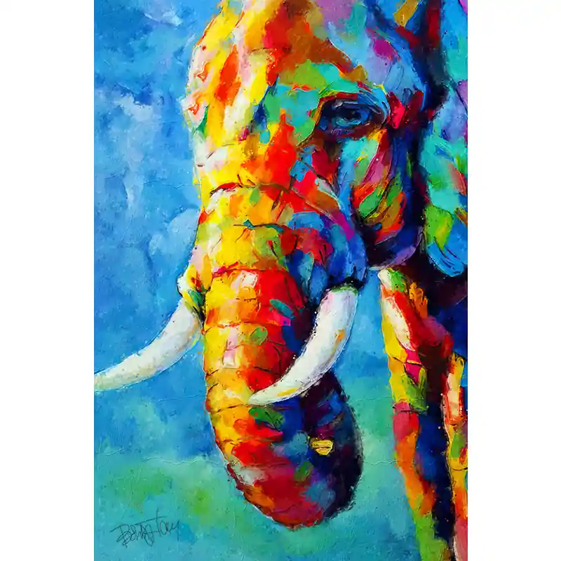 Rechtstreeks Van De Fabrikant Olifant in kleur