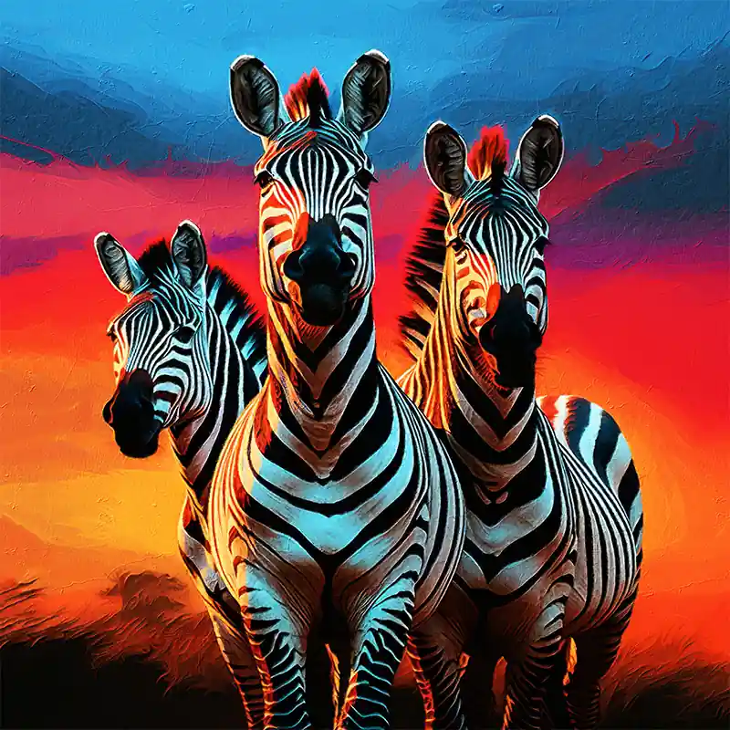 Direct Verzonden Drie zebra‘s