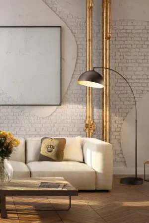 Uitverkoop Fischer-Honsel Leitung Staande lamp Zwart, 1-licht
