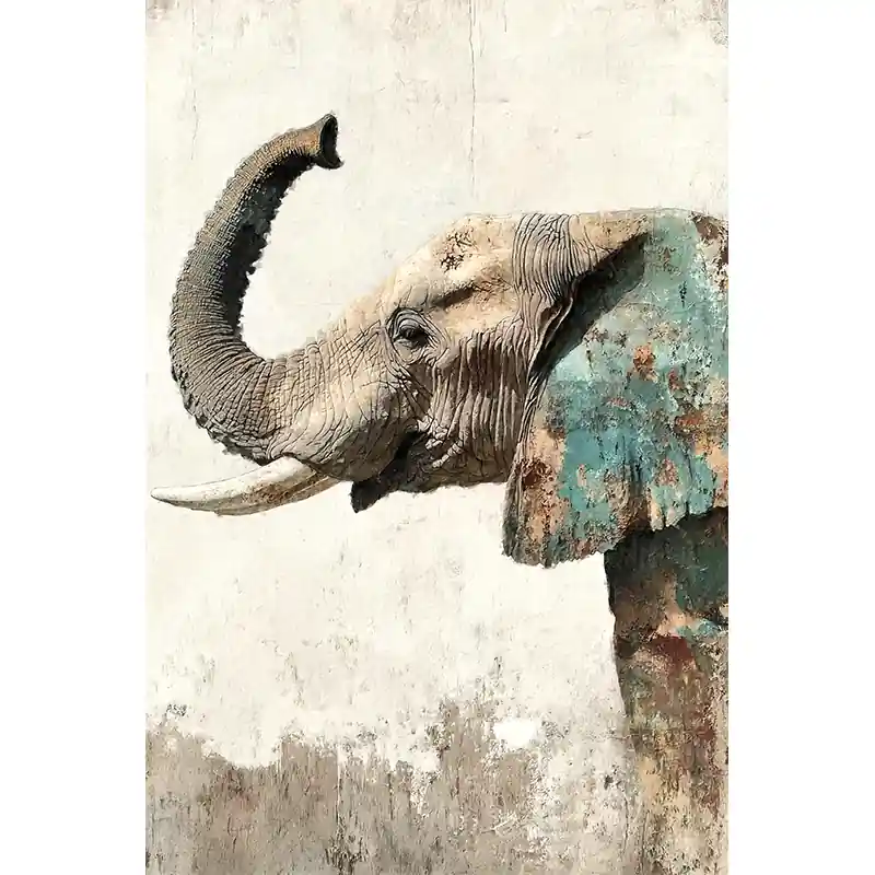 Koopje Olifant Art Abstract