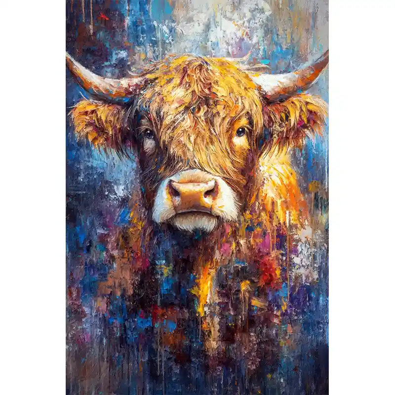 Kleurrijk Hoogland Stier II Uitverkoop