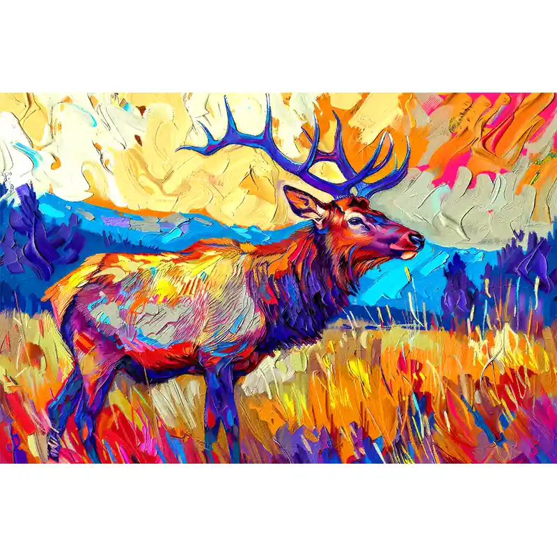 Hert in abstract stijl Gereduceerde Prijs