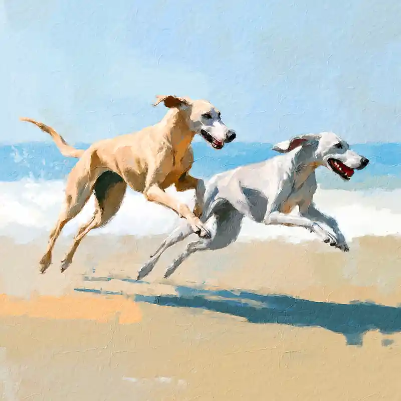 Weekendaanbieding Spelende honden III