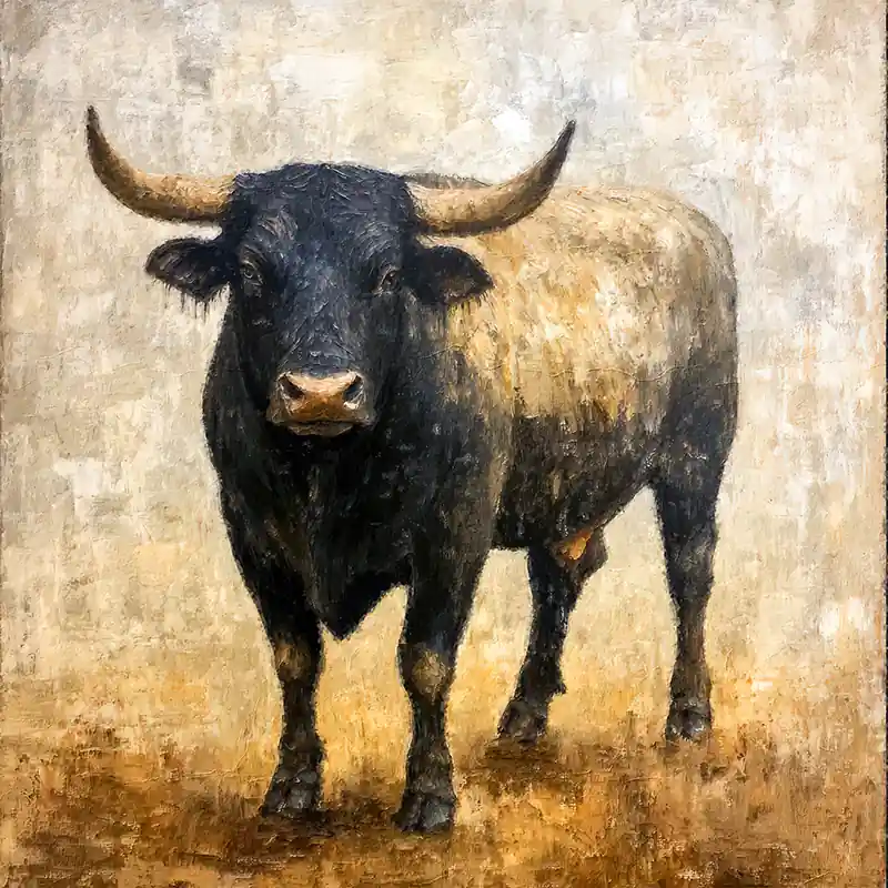 Stier in Donker Licht Gecertificeerd