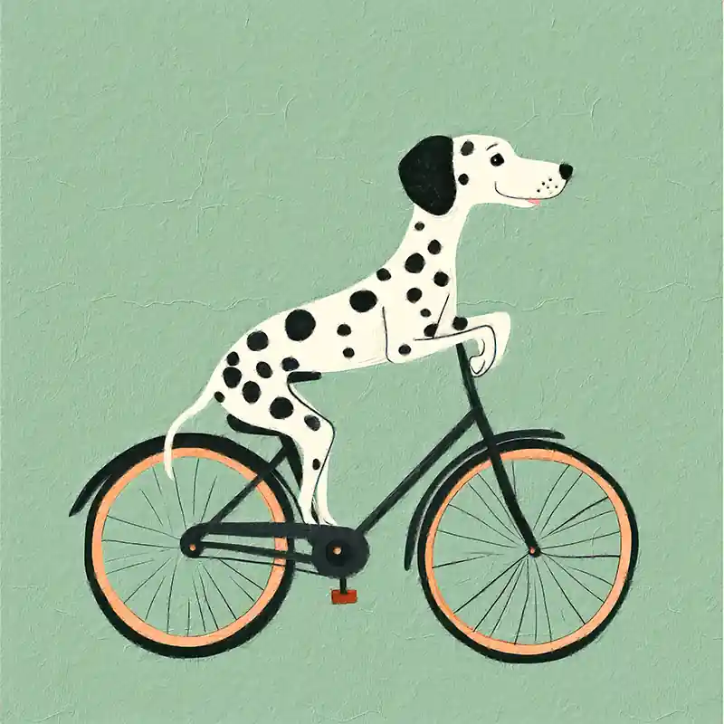 Beperkte Voorraad Hond op fiets