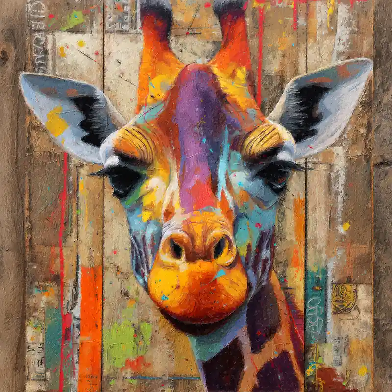 Gekleurde Giraffe Korting